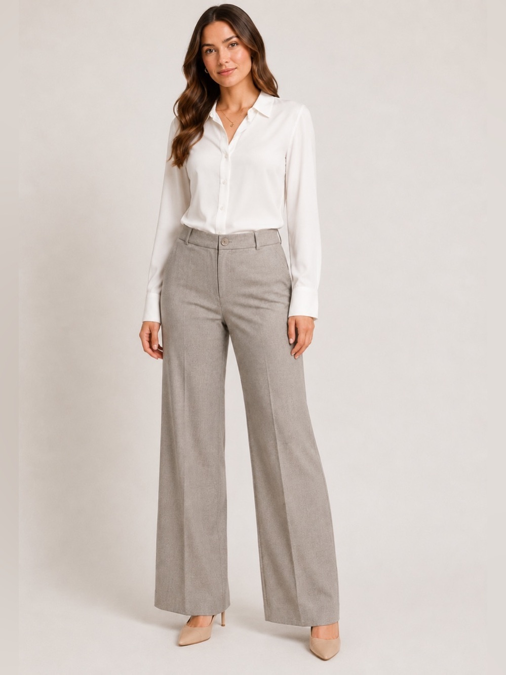 Jones New York Collection Wide Leg Dress Pants Size 6 Career Office Quiet Luxury